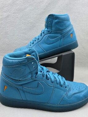 Jordan 1 Retro High Gatorade Blue Lagoon Sneakers Shoes Men's Size 10 AJ 5997-45